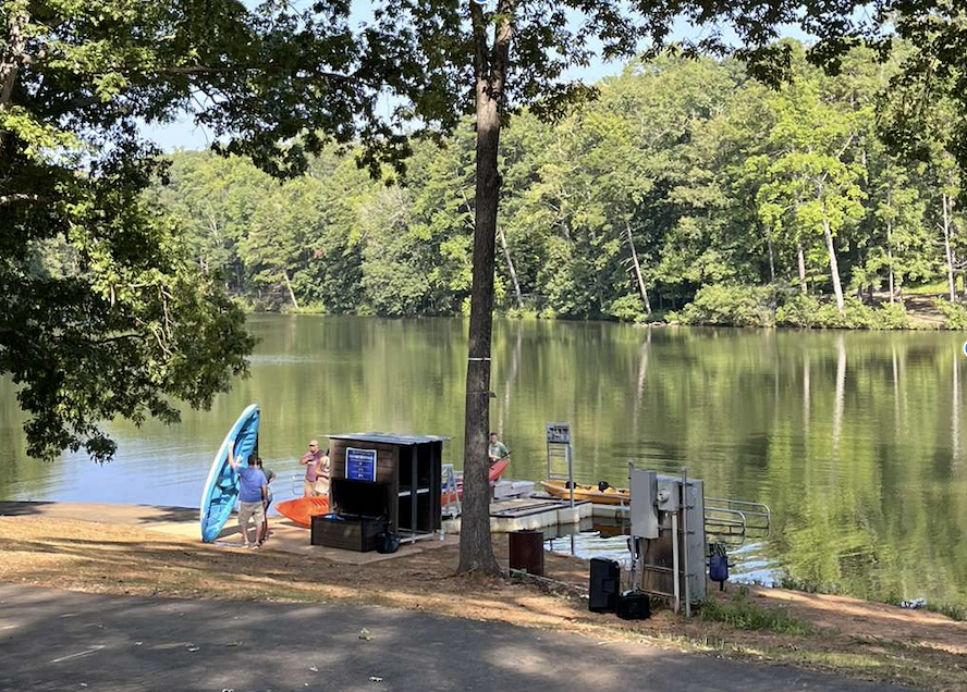 The opening of the fishing dock at Duncan Park.